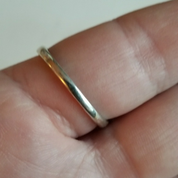 Vintage Lind ring faux diamond ring silver tone size 11 eleven solitaire - Picture 7 of 7